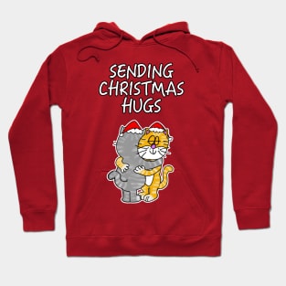 Sending Christmas Hugs Cats Lockdown Xmas 2020 Hoodie